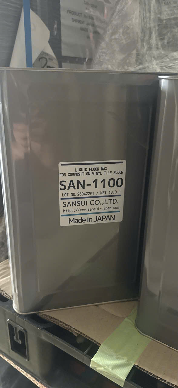 SAN-1100 Liquid Floor Wax for Composition Vinyl Tile Floor